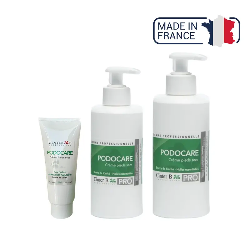Podocare Crème Pieds Secs - 3 contenances - Laboratoires Cinier B
