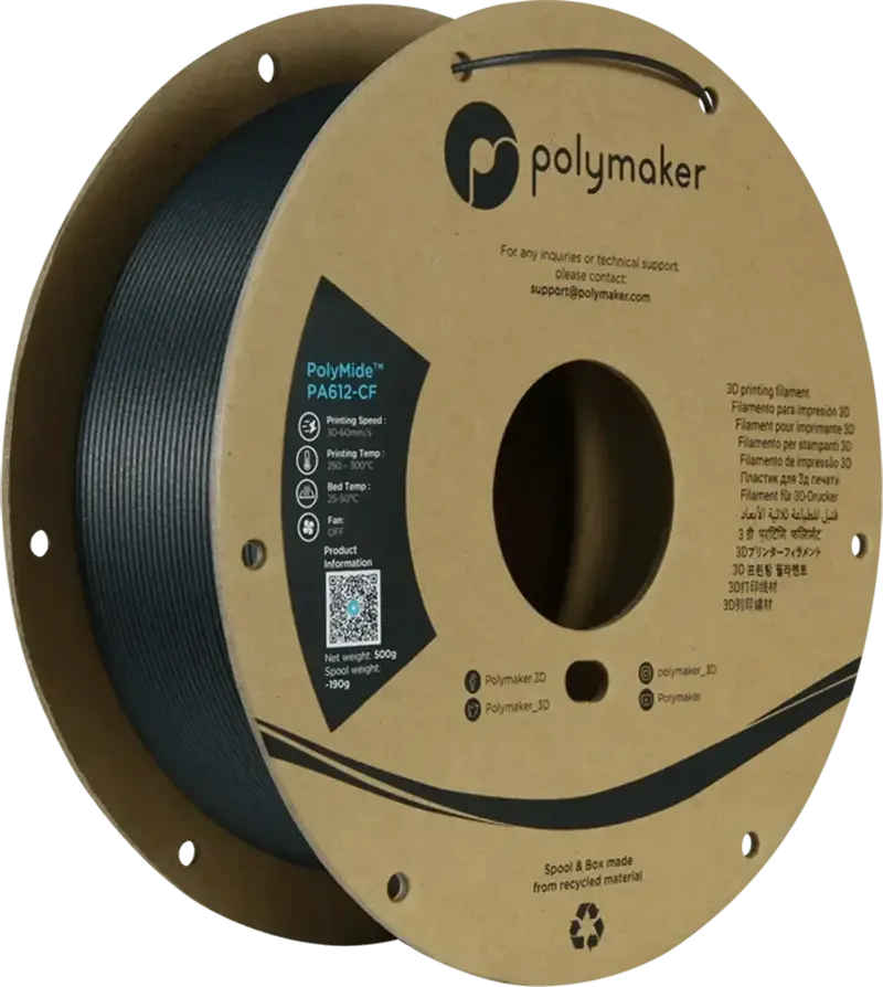 POLYMAKER POLYMIDE™ PA612-CF BLACK 1.75mm/500g