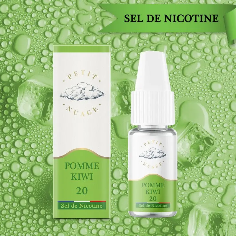 Pomme Kiwi 10 ml Sels de Nicotine - Petit Nuage