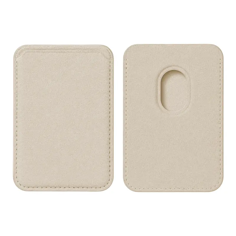 Porte-Cartes MagSafe Alcantara Beige