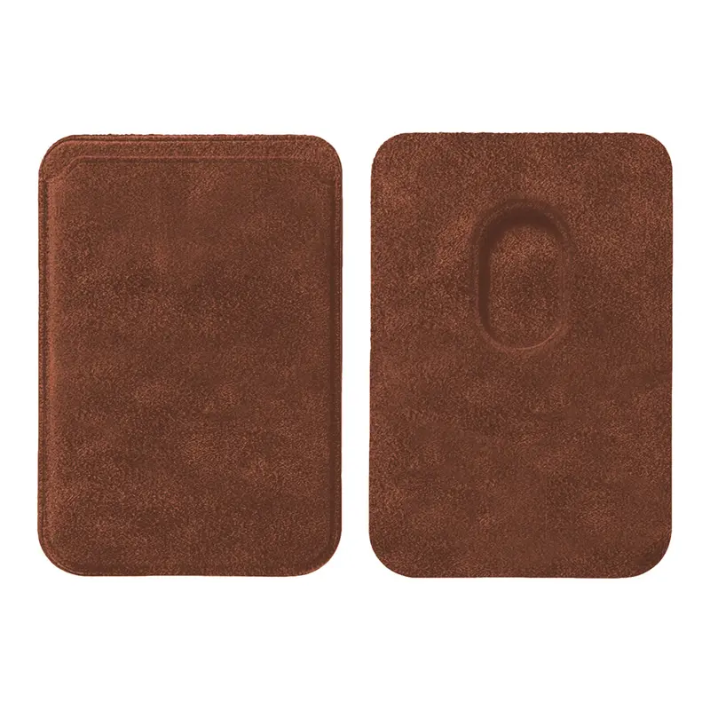 Porte-Cartes MagSafe Alcantara Marron