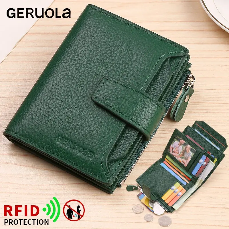 Portefeuille RFID en Cuir PU Grande Capacité