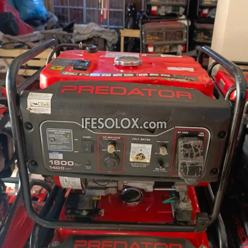PREDATOR 1800 1800Watts Manual Pure-Copper Petrol Generator - Foreign Used