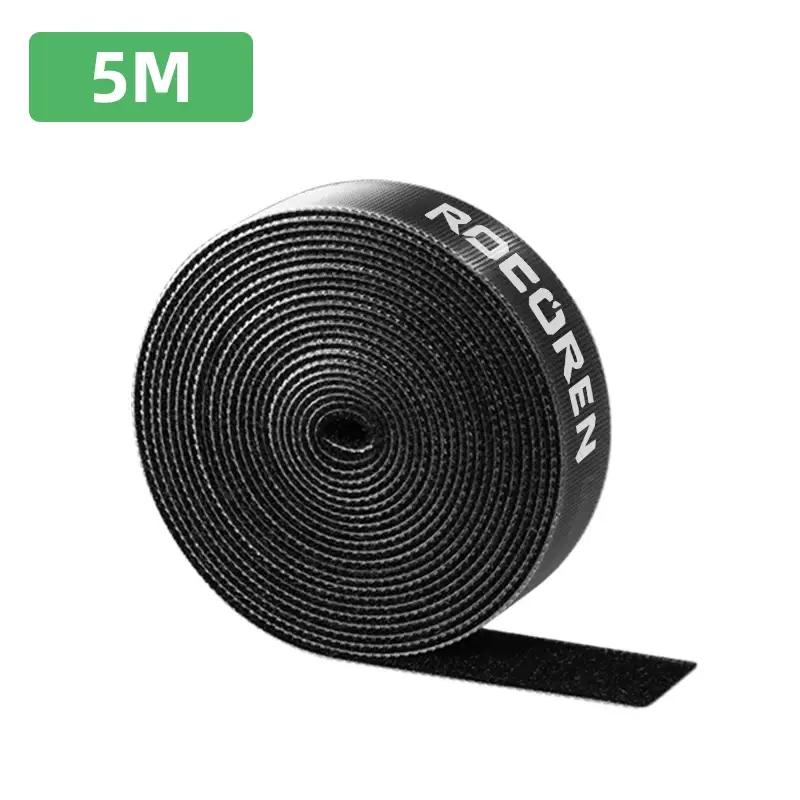 Premium Cable Management Roll – Cut-to-Size Hook & Loop Organizer (0.5M–5M)