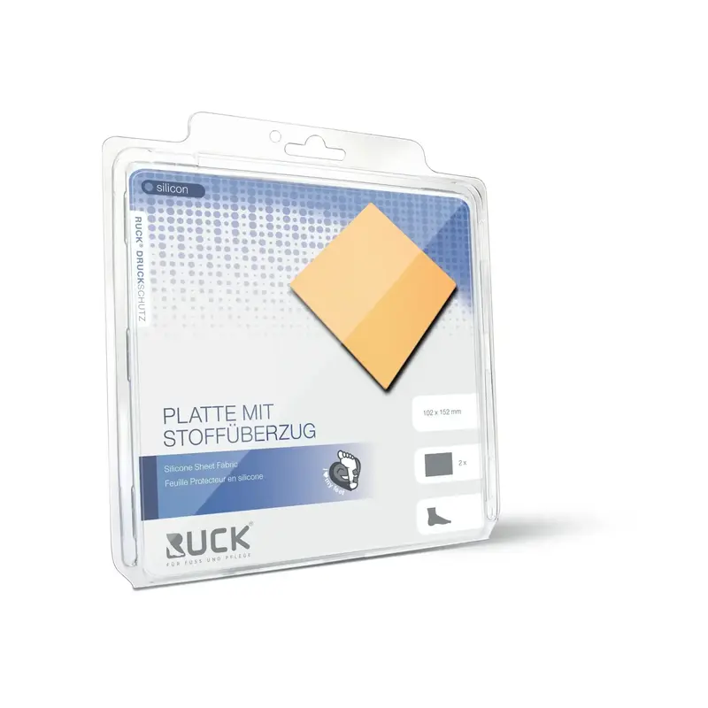 Protection en silicone - Plaque avec revêtement tissu - 2 pièces - Ruck