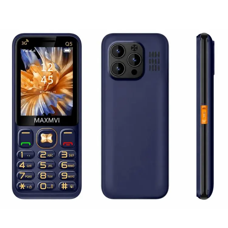 Q5 3G Key Phone, 3600mAh Battery, 2.8 inch, SOS, 21 Keys, Dual SIM, Network