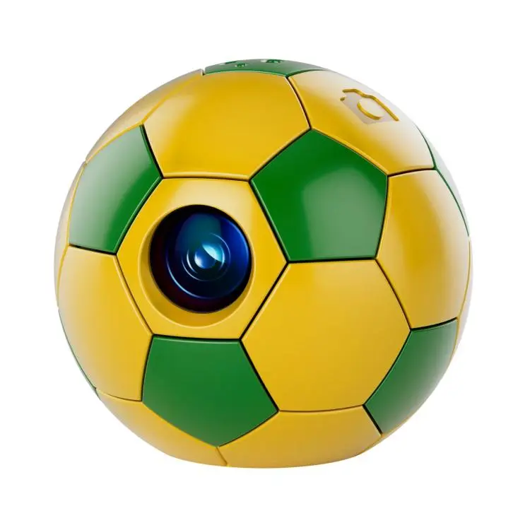 Q8 Pro 1080P HD Creative Football Design Mini WiFi Connected Thumb Camera(Yellow Green)
