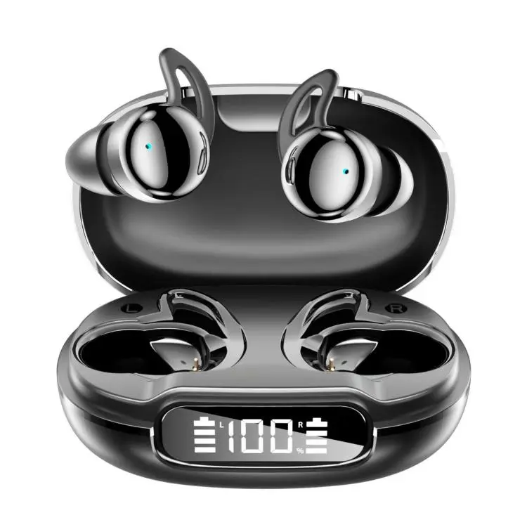 Q81 Noise Reduction Wireless Bluetooth Earphone with LED Digital Display(Black)