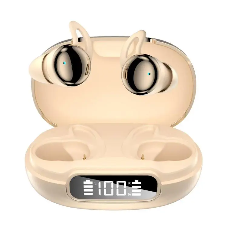 Q81 Noise Reduction Wireless Bluetooth Earphone with LED Digital Display(Gold)