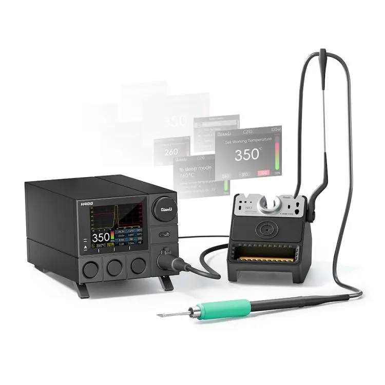 QIANLI H400 400W Smart Soldering Station with HX1 All-in-One Sleep Stand, Plug