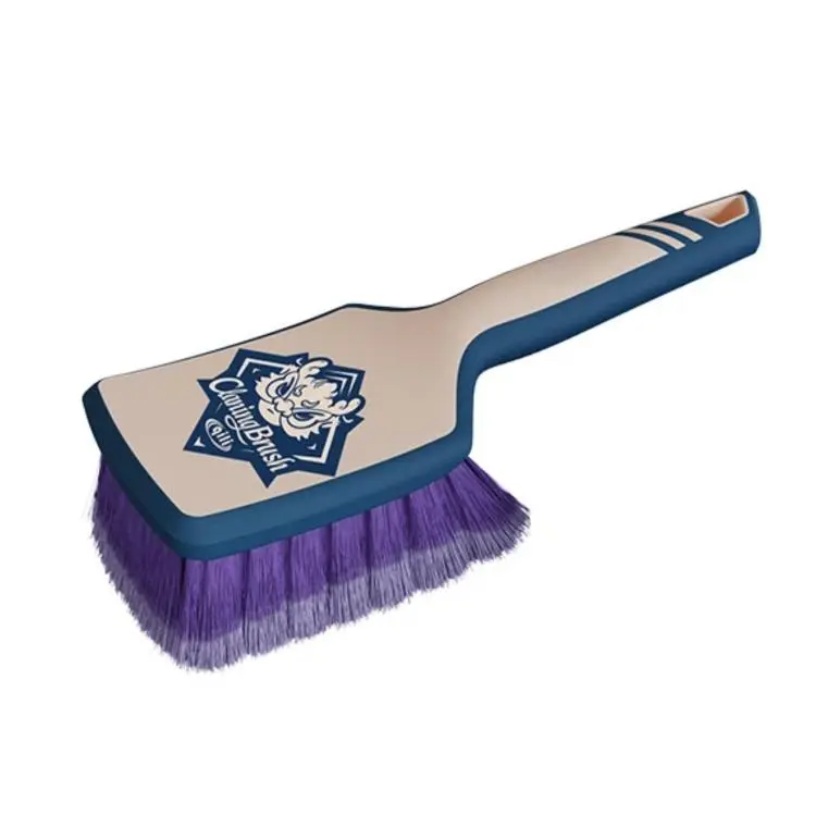 Qili Car Detailing Tire Brush With Rubber-Coated Handle Carpet Cleaning Brush, Specification