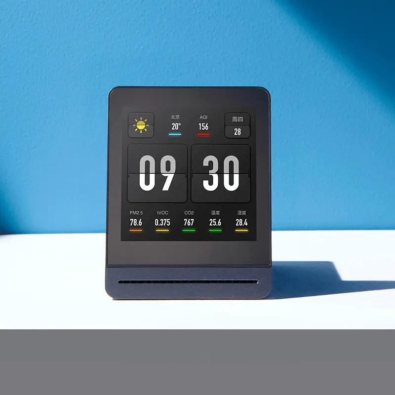 Qingping Air Quality Monitor Pro (CGS1) - PM2.5, CO2, tVOC, Temp & Humidity, Color Touchscreen