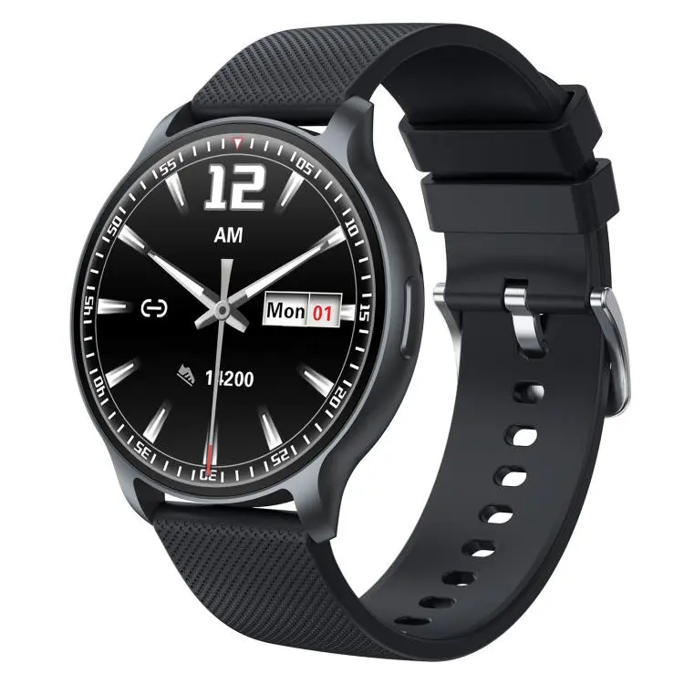 QS80 Pro 1.32-inch AMOLED Display Smart Sports Watch Supports Heart Rate Monitoring(Black)