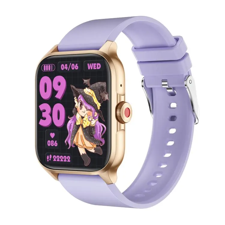 QX15 1.85-inch TFT Display Smart Sports Watch Built-in Heart Rate Monitor(Purple)