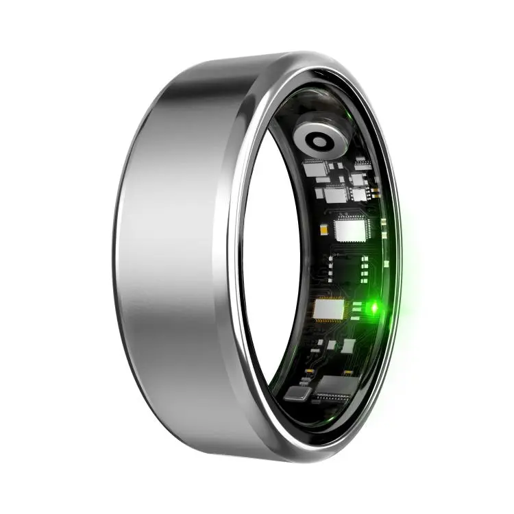 R100 SIZE 10 Smart Ring, Support Heart Rate / Blood Oxygen / Sleep Monitoring / Remote Photography(Silver)