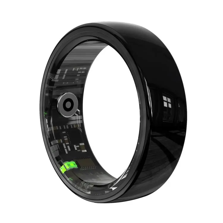 R12 SIZE 11 Smart Ring, Support Heart Rate / Blood Oxygen / Sleep Monitoring / Female Health(Black)