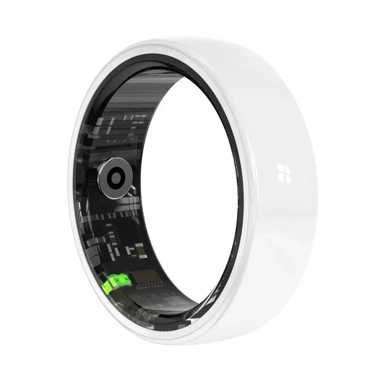 R12 SIZE 11 Smart Ring, Support Heart Rate / Blood Oxygen / Sleep Monitoring / Female Health(White)