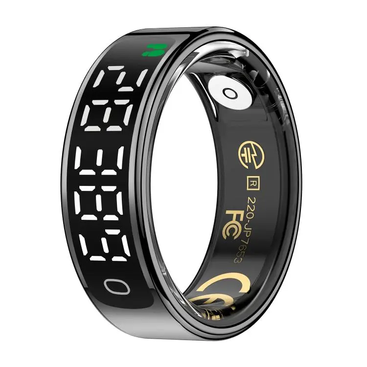 R13 SIZE 10 Smart Ring, Support Heart Rate / Blood Oxygen / Sleep Monitoring / Motion Sensing Game(Black)