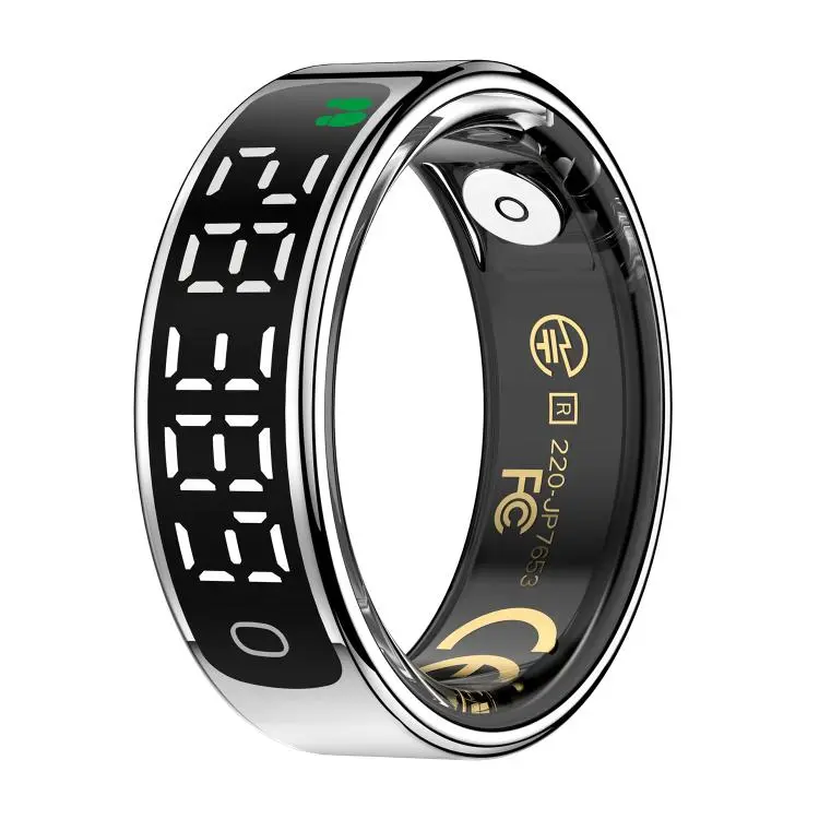 R13 SIZE 10 Smart Ring, Support Heart Rate / Blood Oxygen / Sleep Monitoring / Motion Sensing Game(Silver)