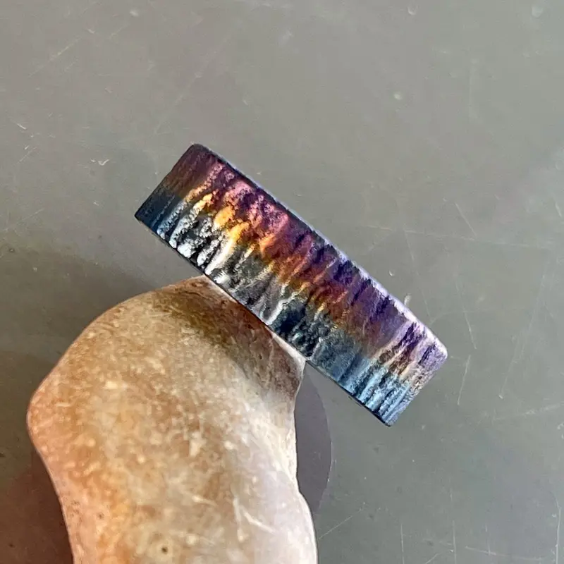 Rainbow Wood Titanium Beauty Ring 22/24 mm Wowsers #W051