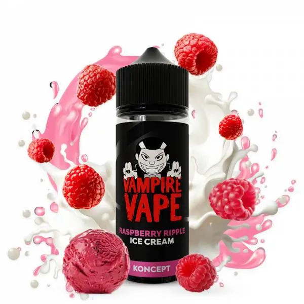 Raspberry Ripple Ice Cream 100ML - Vampire Vape
