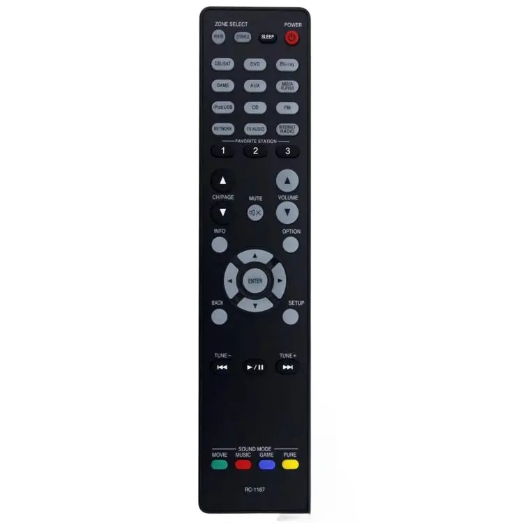 RC-1167 Replacement Remote Control For Denon AV Receiver Audio Video Controller