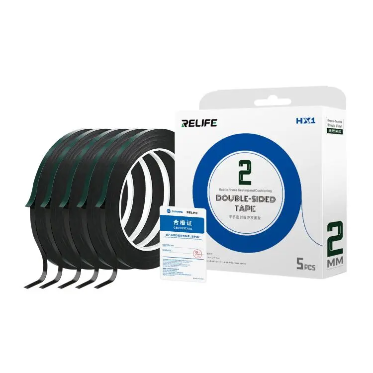 RELIFE HX1 5 in 1 Green Film Black Foam Double-Sided Tape, Size