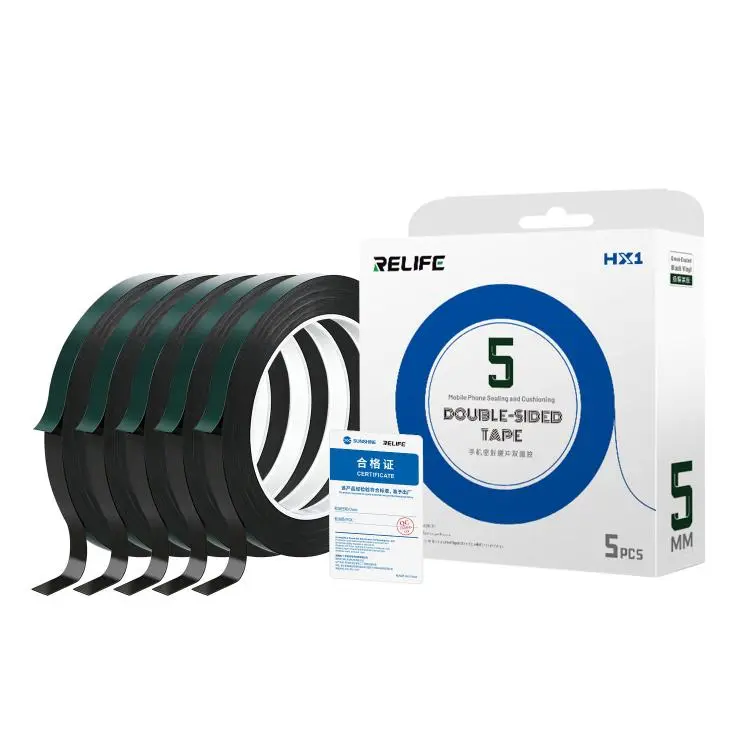 RELIFE HX1 5 in 1 Green Film Black Foam Double-Sided Tape, Size