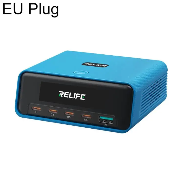 RELIFE Q8 165W GaN Intelligent Multi-Port Digital Display Charger, Plug