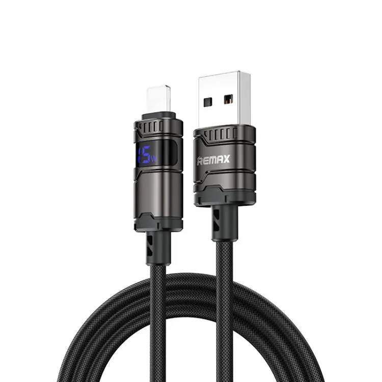REMAX C01-AL 3A USB to 8 Pin Nylon Braided Data Cable, Length