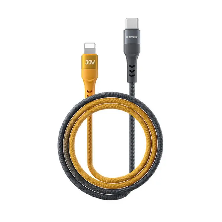 REMAX CB16 PD30W Type-C to 8 Pin Macaron Braided Fast Charging Data Cable, Length