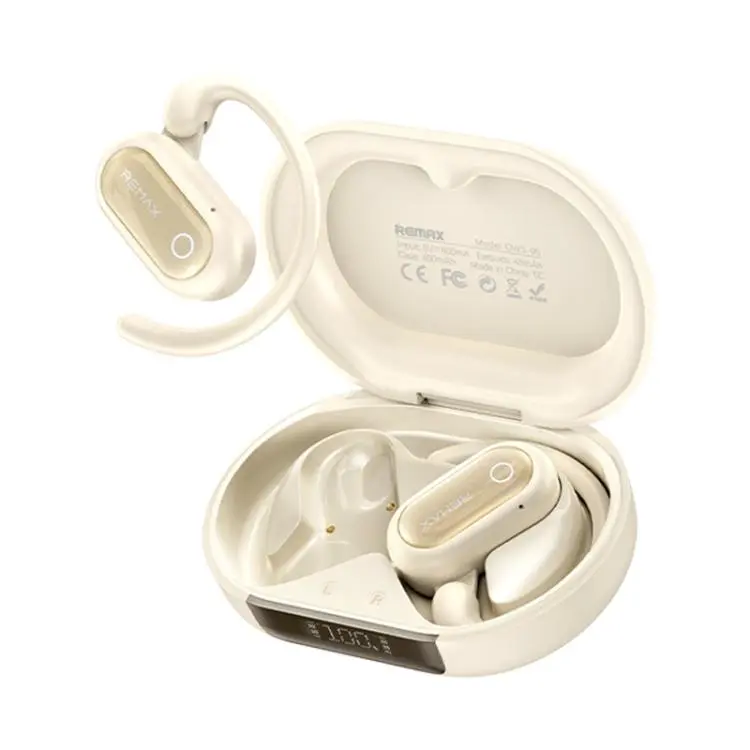 REMAX OWS-05 Ear-hook Wireless Bluetooth Earphones(Beige)
