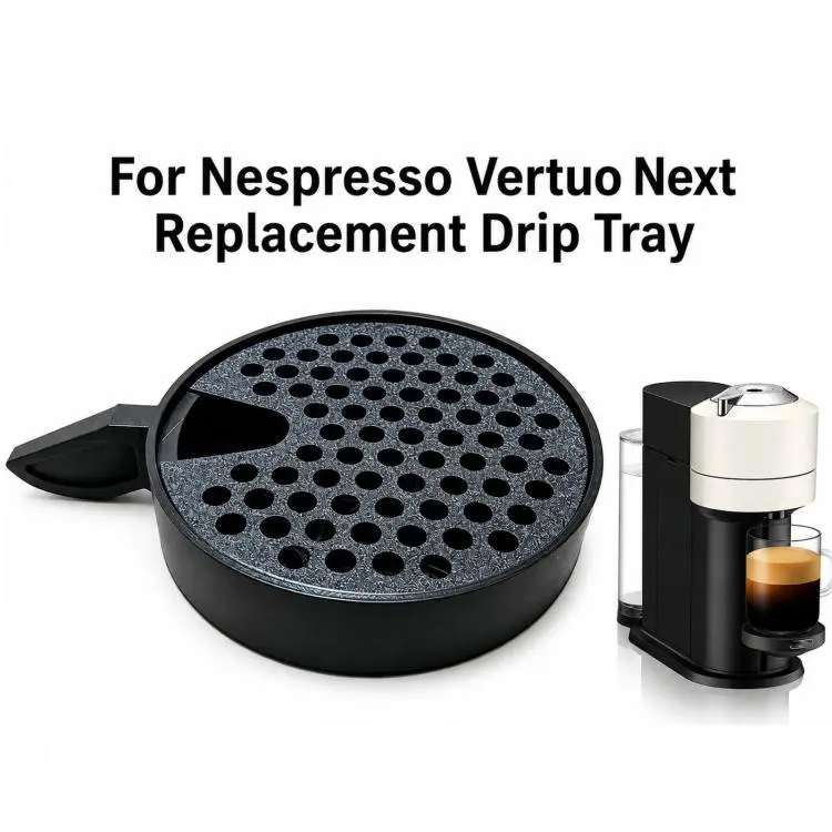 Replacement Drip Tray For Nespresso Vertuo Next 3D-Printed PLA Cup Support Platform & Spill Grid(Black)