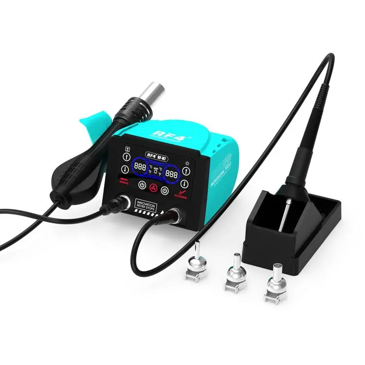RF4 RF-H7 2 in 1 Digital Display Thermostatic Hot Air Gun Soldering Iron Station(EU Plug)