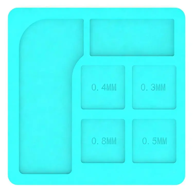 RF4 RF-PO20 Universal Multi-Size High-Temperature Resistant Heat Insulating Tin Plated Silicone Pad(Green)