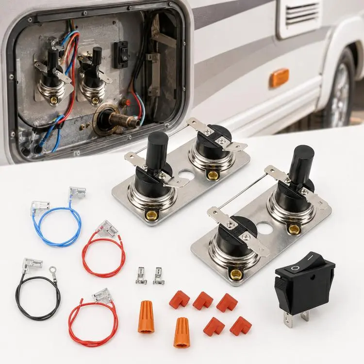 RV Water Heater Thermostat and Hi-Limit Switch Kit 232306 / 282282 For Suburban SW6DE SW10DE SW12DE