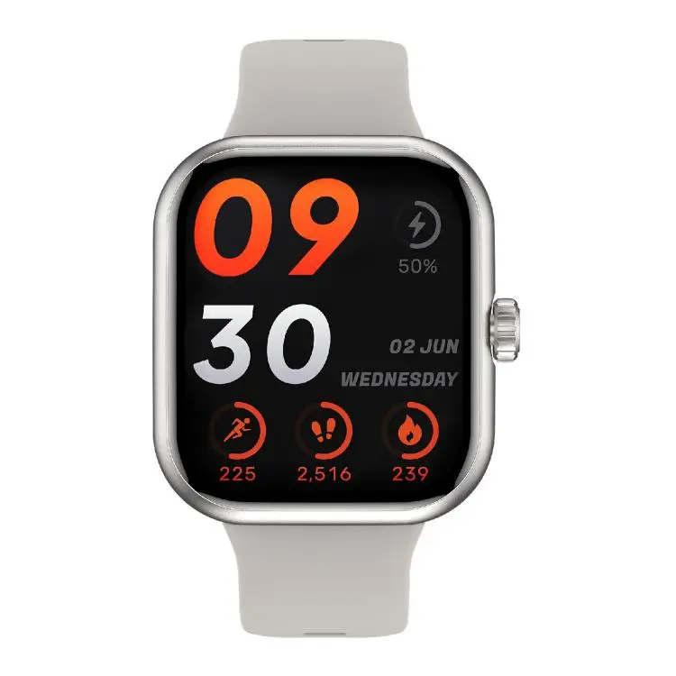 S339 1.85 inch AMOLED GPS Sport Smart Watch, Support Bluetooth Call / Sleep / Blood Oxygen / Heart Rate(Frosted Cream White)