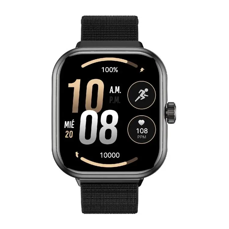 S339 1.85 inch AMOLED GPS Sport Smart Watch, Support Bluetooth Call / Sleep / Blood Oxygen / Heart Rate(Obsidian Black)