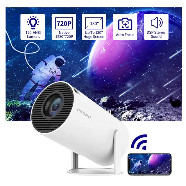 Salange HY300 Mini Projecteur Intelligent avec WiFi 5G