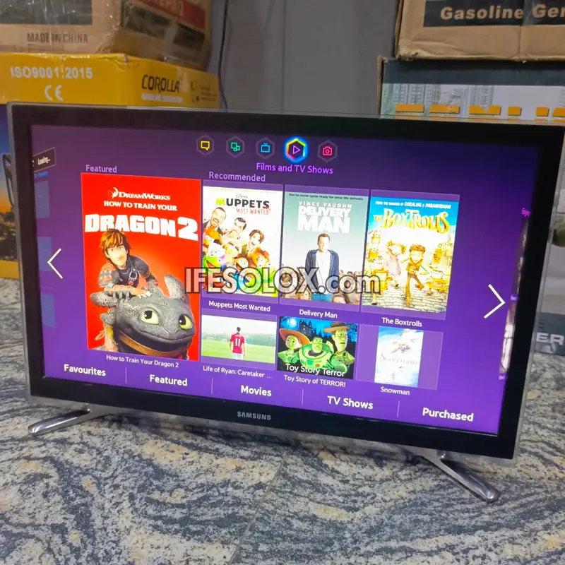 SAMSUNG 22 Inch UE22F5400AK Series 5 Smart Full HD LED TV (DC14V) + WiFi, YouTube, Miracast - UK Used