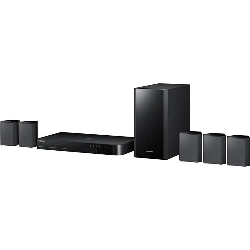 Samsung HT-H4500K 5.1Ch 500Watts Smart Bluetooth Blu-ray 3D DVD Home Theater Complete Set (USB, Aux, FM, HDMI) - Foreign Used