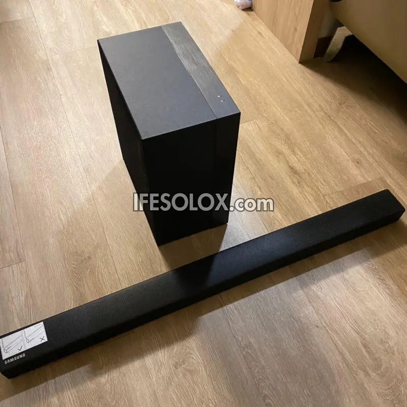 Samsung HW-K450 2.1Ch 300W Bluetooth Sound Bar with Wireless Subwoofer (USB, Optical in, HDMI in & out) - Foreign Used