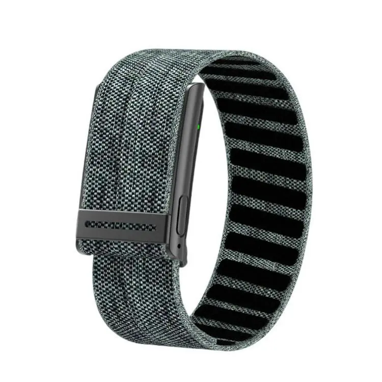 Screenless Fitness Tracker with ECG & HRV Lightweight Nylon Braided Band Health Monitor(Black Green)