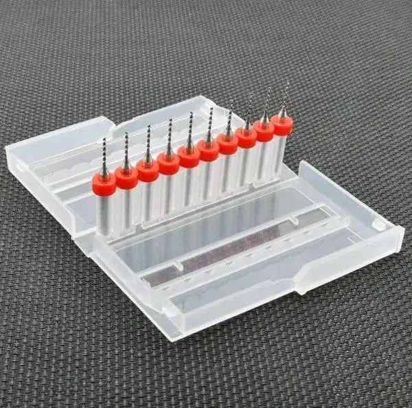 Set 10 Punte 1 mm per foratura PCB