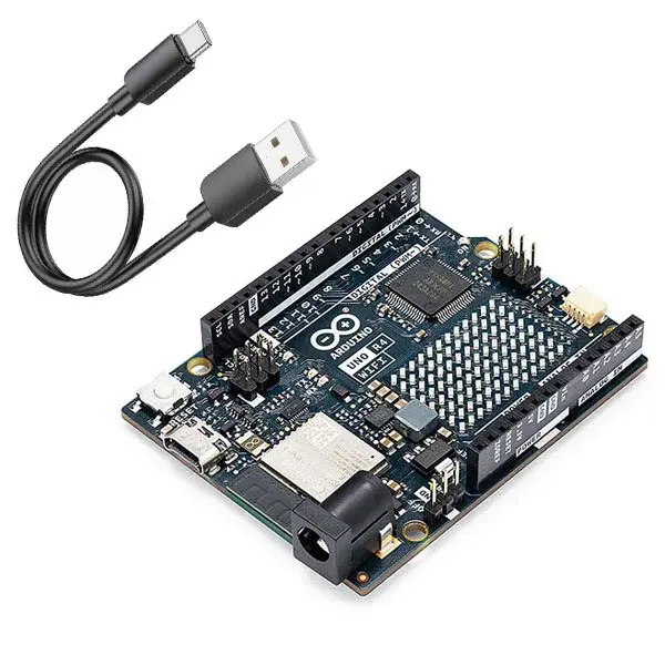 Set Arduino UNO R4 WiFi con cavo USB-A / USB-C