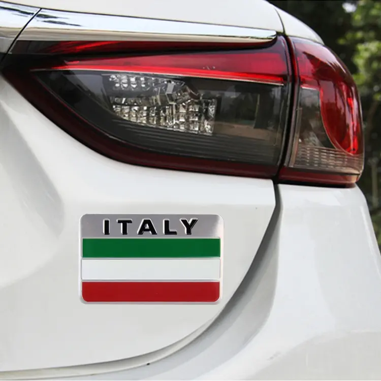 Shield Shape Metal Car Badge Decorative Sticker, Size