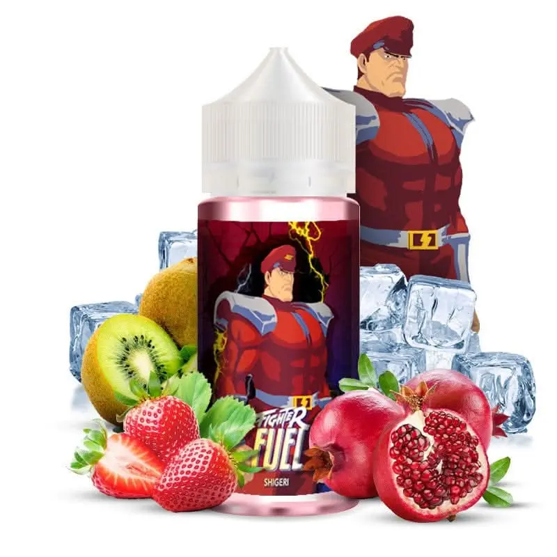 Shigeri 100ml Fighter Fuel - Grenade, Fraise des Bois & Kiwi