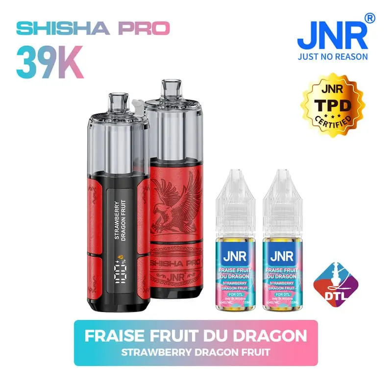 Shisha Pro 39K JNR – Puff Rechargeable 39000 Bouffées 6mg