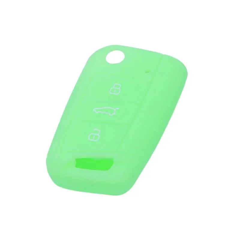 Silicone Key Cover For Volkswagen Golf 7 / Teramont X / Bora / Lavida Plus / T-Cross / Sagitar(Glowing Green)