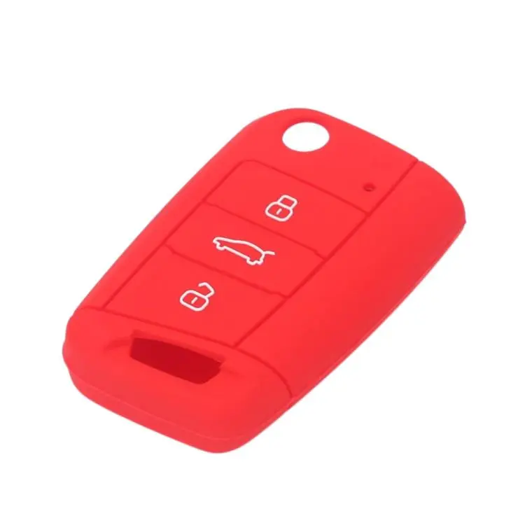 Silicone Key Cover For Volkswagen Golf 7 / Teramont X / Bora / Lavida Plus / T-Cross / Sagitar(Red)